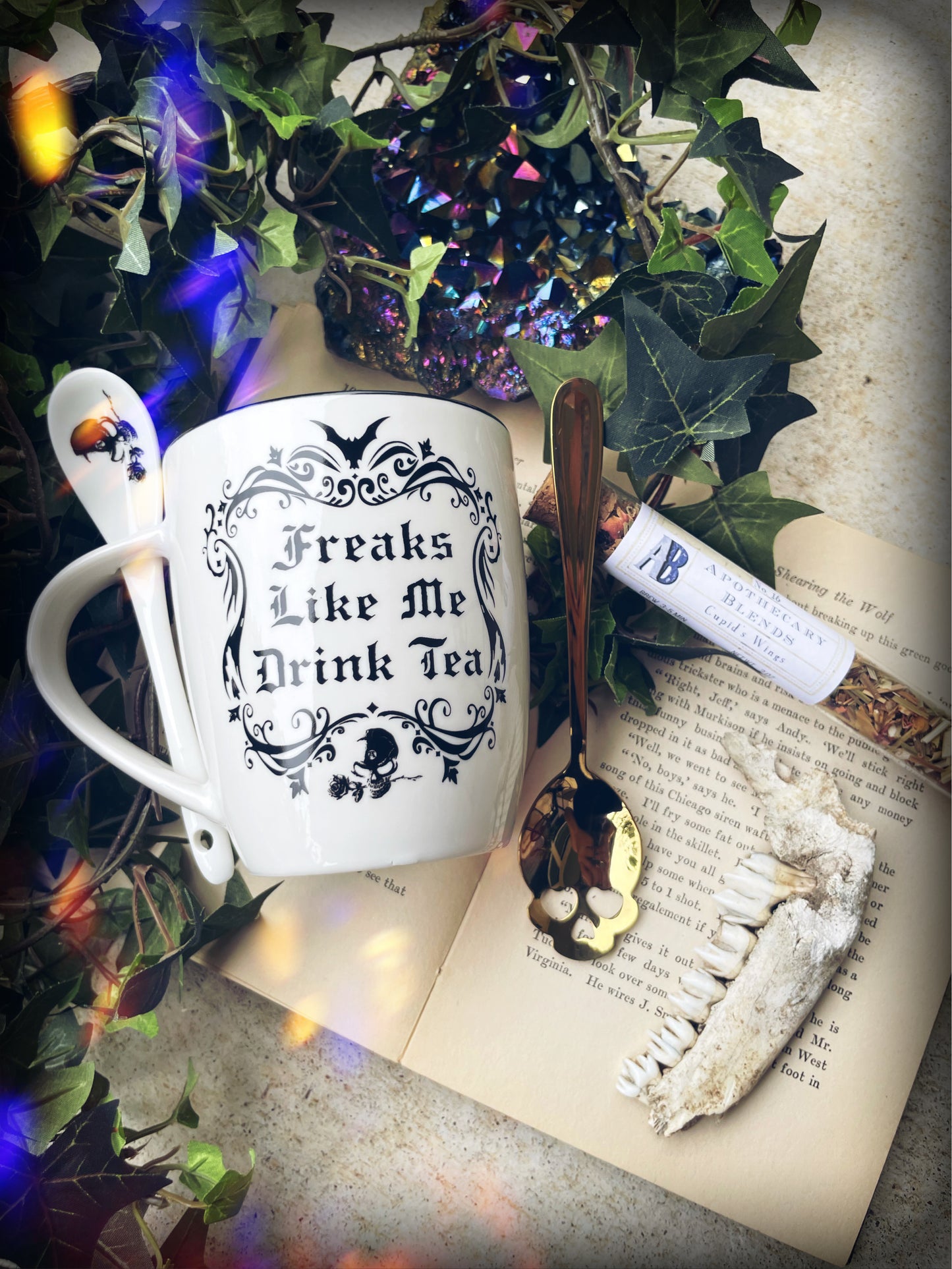 Freaks Like Me Drink Tea Mug and Spoon