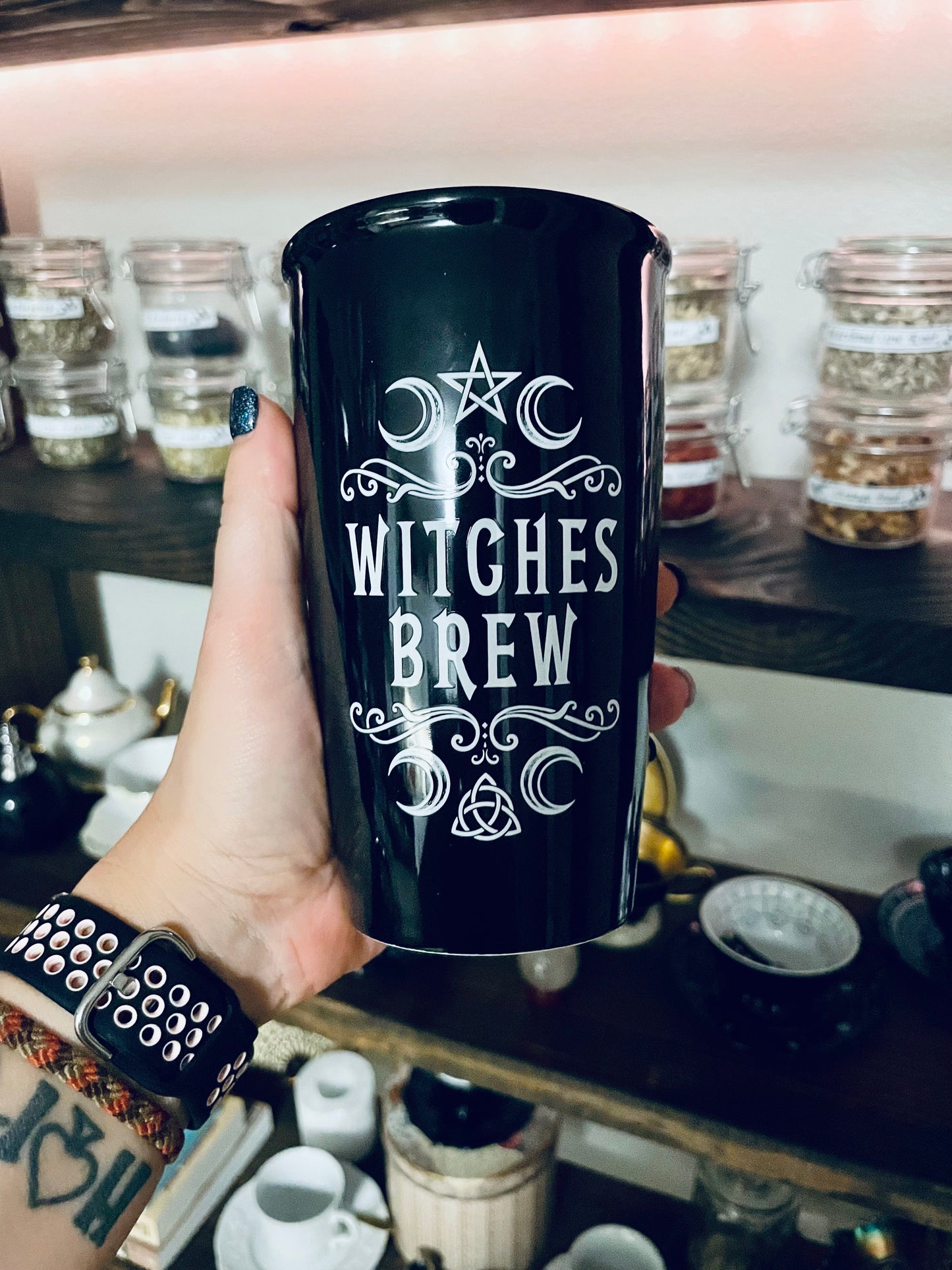 Crescent Witches Brew Double Walled Mug