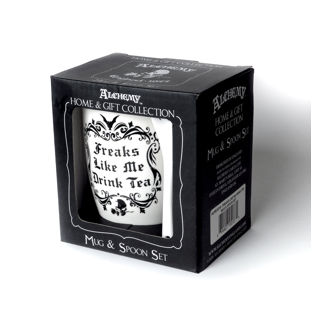 Freaks Like Me Drink Tea Mug and Spoon