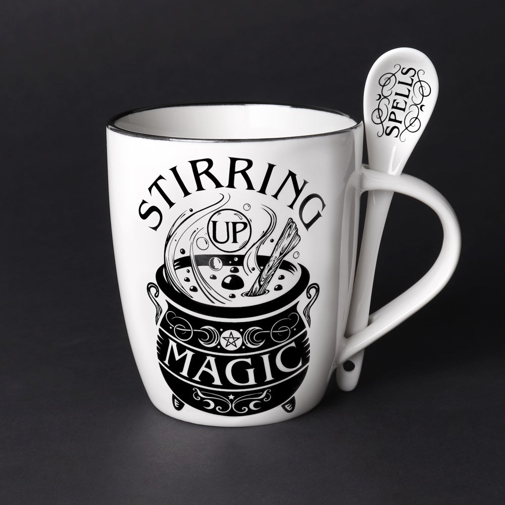 Stirring Up Magic Mug and Spoon