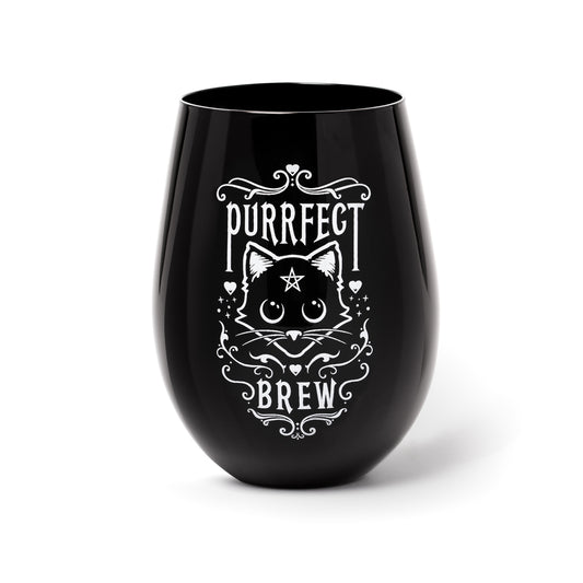 Purrfect Brew Glass