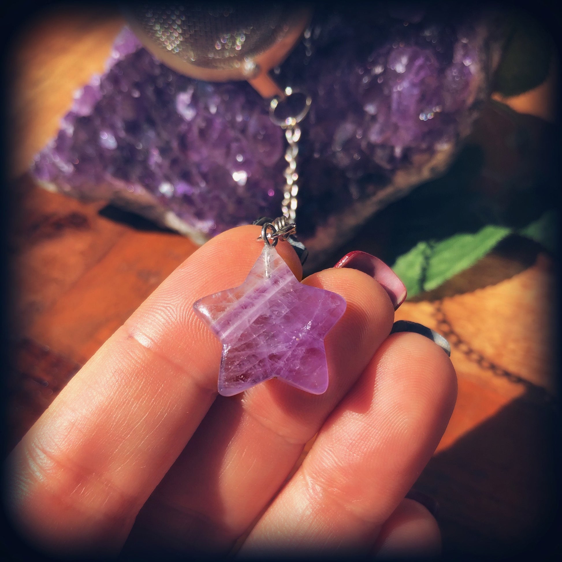 Amethyst Moon or Star Tea Ball / Infuser