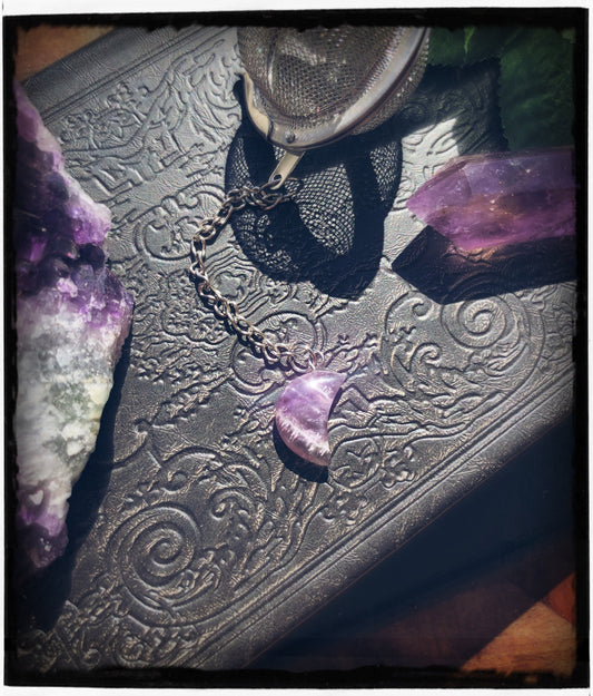 Amethyst Moon or Star Tea Ball / Infuser