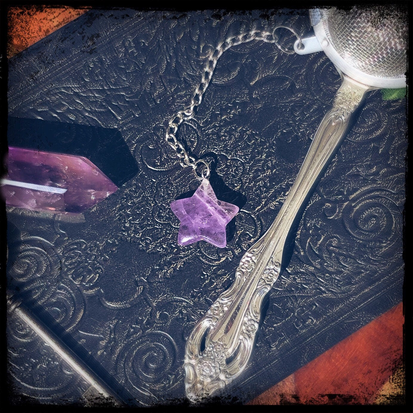Amethyst Moon or Star Tea Ball / Infuser