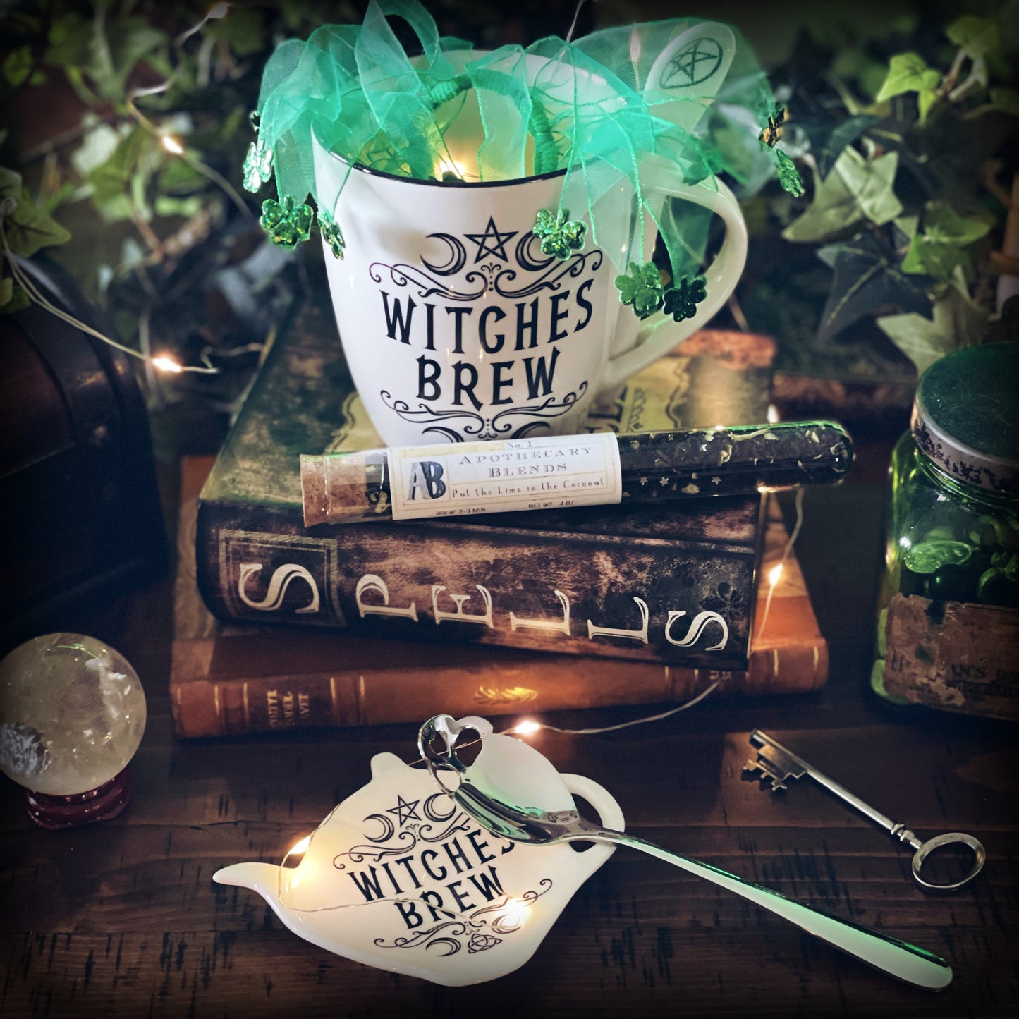 Crescent Witches Brew Mug and Spoon
