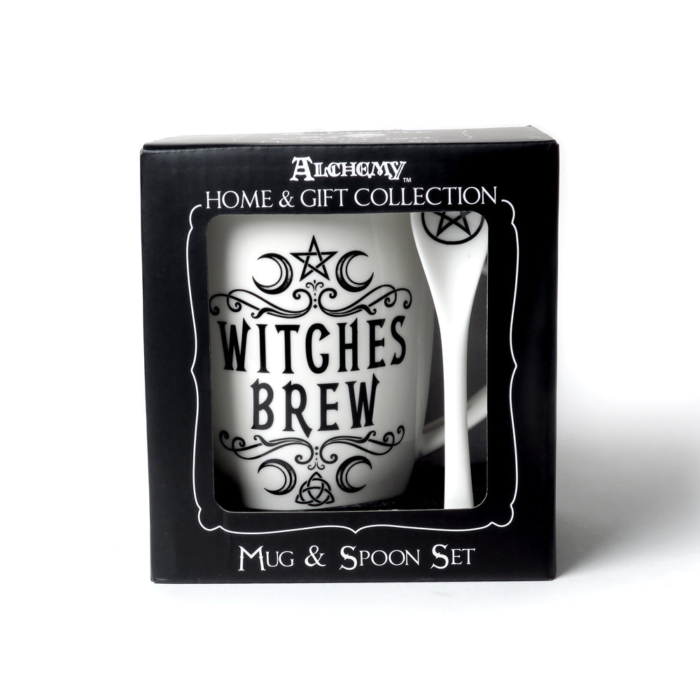 Crescent Witches Brew Mug and Spoon