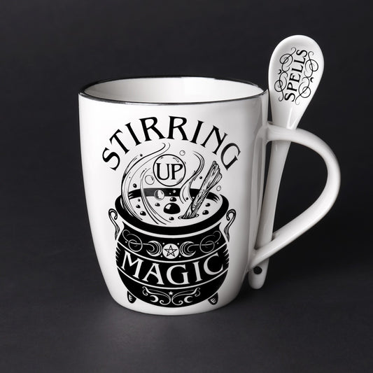 Stirring Up Magic Mug and Spoon